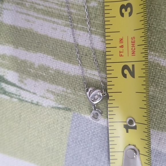 Authentic Swarovski Heart Drop Necklace EUC - Picture 6 of 14